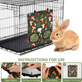 Pack of 2 Washable Rabbit Hay Feeder Bags For rabbit ( Mushrooms )