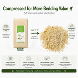 Natural Aspen Wood Pet Bedding - Low Dust, Ultra Absorbent for Small Animals