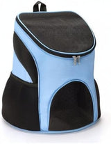 Dog Carrier Backpack Breathable for Small Pets/Cats/Puppies, Pet Carrier Bag with Mesh Ventilation, Safety Features and Cushion Back Support, for Traveling, Hiking, Camping, Walking & Outdoor (Blue)