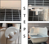 Rabbit Litter Box with Dustpan, Broom, and Chew Toys 