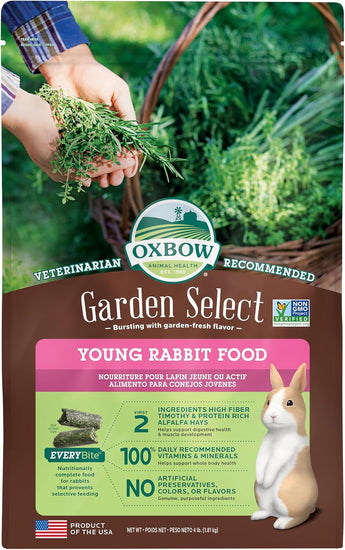 Young Rabbit Food - High-Fiber Pellets for Young Rabbits