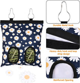 Washable Hay Feeder Bag for Rabbit (Blue Flower )