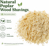Natural Aspen Wood Pet Bedding - Low Dust, Ultra Absorbent for Small Animals