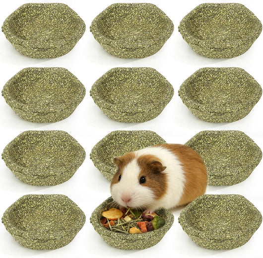 Premium Timothy Hay Chew Bowls - Edible Treats for Rabbits