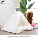 Portable Pet Tent House for Rabbit - Cushioned Teepee