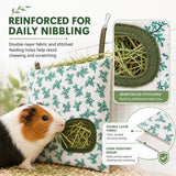 Washable Hanging Hay Feeder bag for Rabbit ( Green )