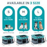 Portable and Foldable Pet Playpen for Small Pets and Rabbits ( Square Blue)