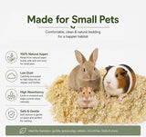 Natural Aspen Wood Pet Bedding - Low Dust, Ultra Absorbent for Small Animals