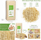 Natural Aspen Wood Pet Bedding - Low Dust, Ultra Absorbent for Small Animals