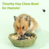 Premium Timothy Hay Chew Bowls - Edible Treats for Rabbits